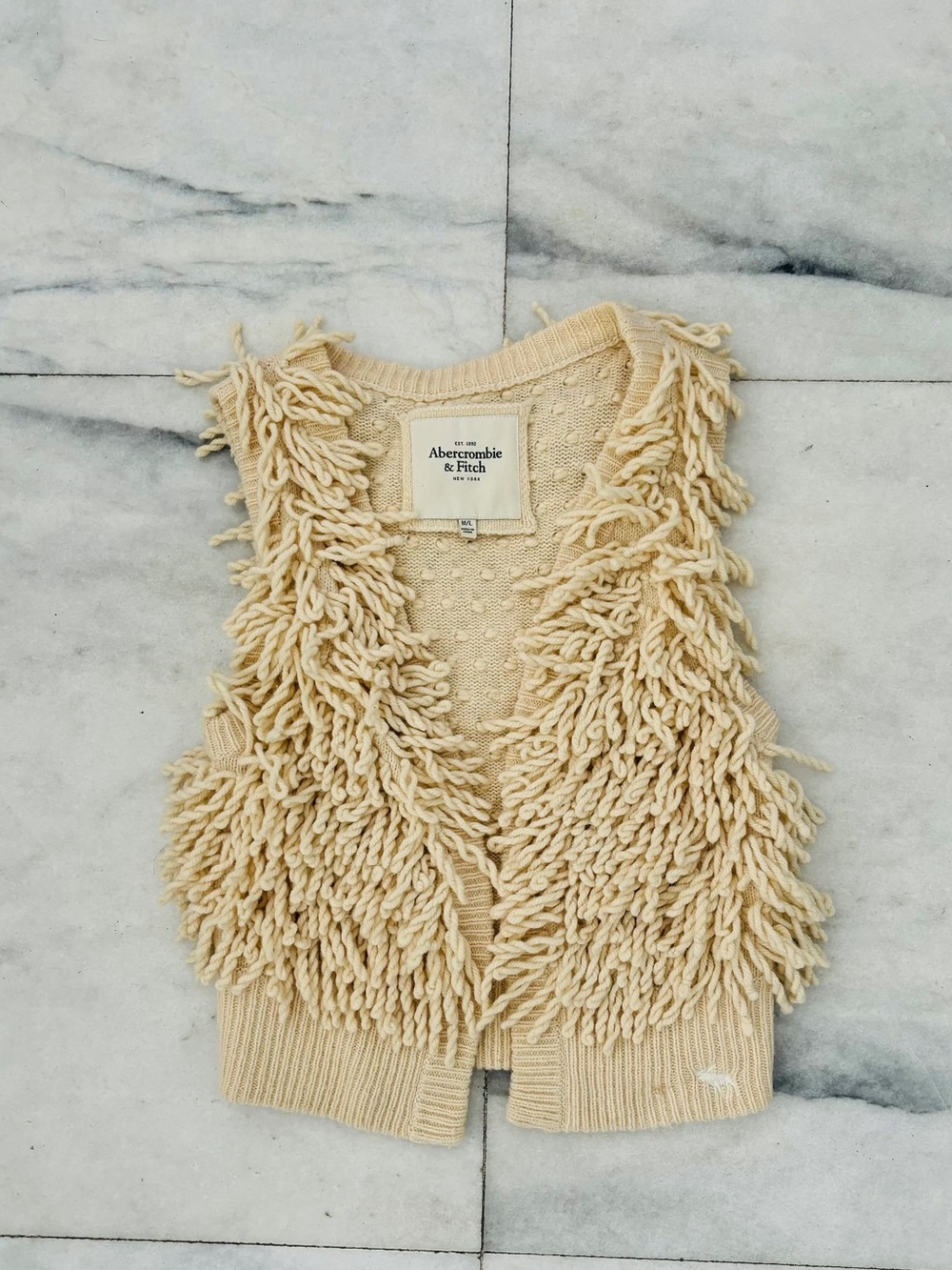 Y2K Abercrombie & Fitch Vest Gilet Wool Cashmere
